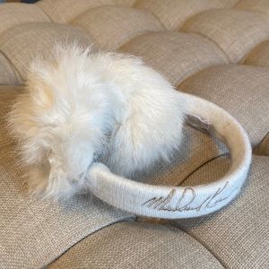 Michael Kors Womens Fuzzy Earmuffs
